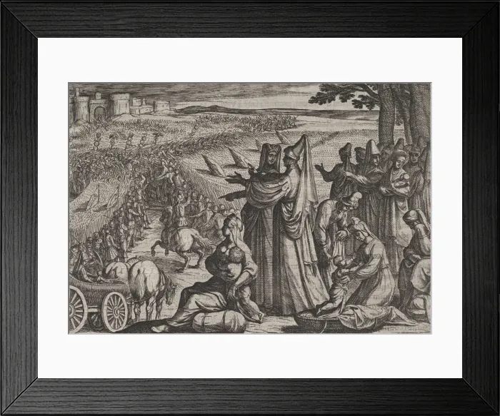 Framed Print : Plate 8: Women and Children Observe Civilis Battling the Romans, from The War of the Roma Framed Print : Plate 8: Women and Children Observe Civilis Battling the Romans, from The War of the Roma