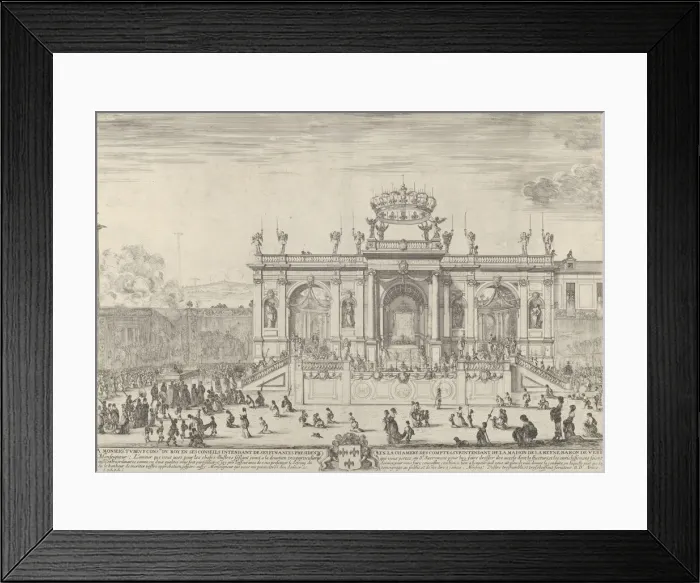 Framed Print : The altar of the holy sacrament; at left, the sacrament beneath a canopy, carried in p Framed Print : The altar of the holy sacrament; at left, the sacrament beneath a canopy, carried in p