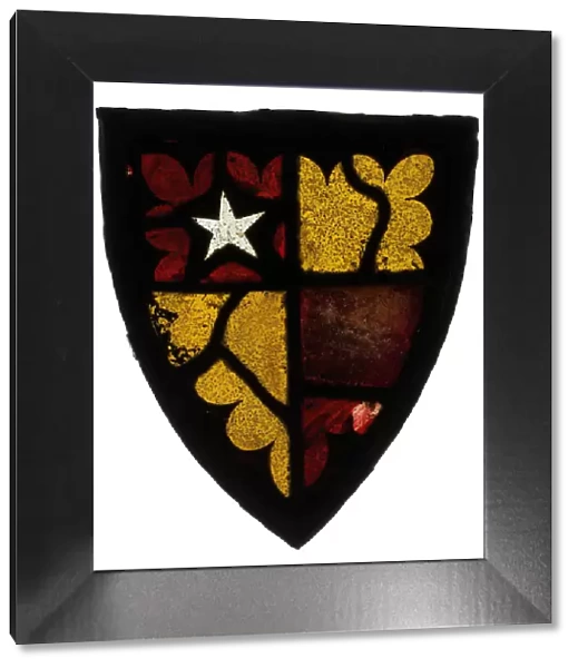 Panel with Heraldic Shield, British, 1300-20. Creator: Unknown