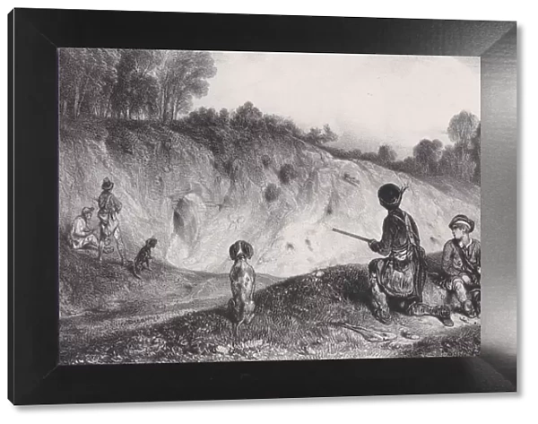 Hunting a Ferret with Blanks, from the series Hunting Scenes, 1829
