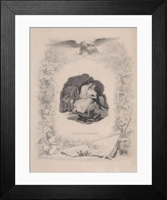 Framed Print : L Habit de Cour, from The Songs of Beranger, 1829. Creators: Melchior Peronard Framed Print : L Habit de Cour, from The Songs of Beranger, 1829. Creators: Melchior Peronard