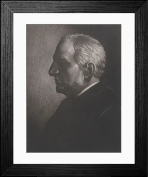 Framed Print : Portrait of Sir Francis Seymour Haden, 1881. Creator: Alphonse Legros Framed Print : Portrait of Sir Francis Seymour Haden, 1881. Creator: Alphonse Legros