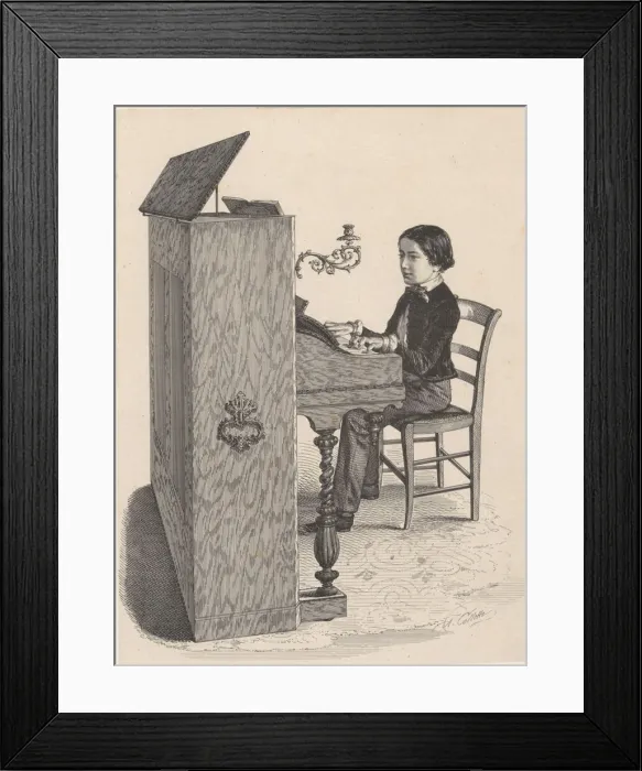 Framed Print : Lithographic Plates, 1850. Creator: Alexandre DesireCollette Framed Print : Lithographic Plates, 1850. Creator: Alexandre DesireCollette