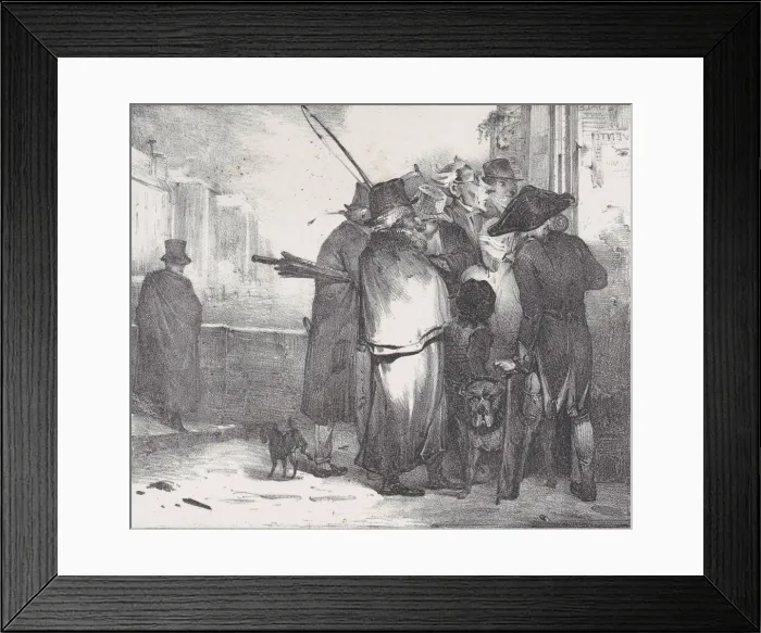 Framed Print : The Thermometer, 1823. Creator: Alexandre Gabriel Decamps Framed Print : The Thermometer, 1823. Creator: Alexandre Gabriel Decamps