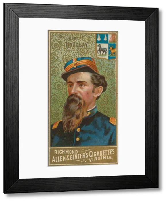 Framed Print : President of Uruguay, from Worlds Sovereigns series (N34) for Allen & Framed Print : President of Uruguay, from Worlds Sovereigns series (N34) for Allen &