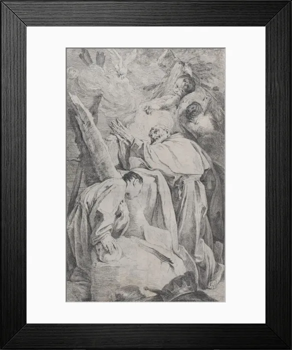 Framed Print : Ecstasy of the Blessed Piero Gambacorti of Pisa, ca. 1725-28. Creator: Federico Bencovich Framed Print : Ecstasy of the Blessed Piero Gambacorti of Pisa, ca. 1725-28. Creator: Federico Bencovich