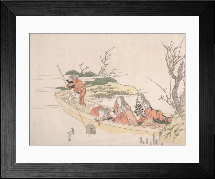 Framed Print : Gathering Sea-Weed. Creator: Hokusai Framed Print : Gathering Sea-Weed. Creator: Hokusai