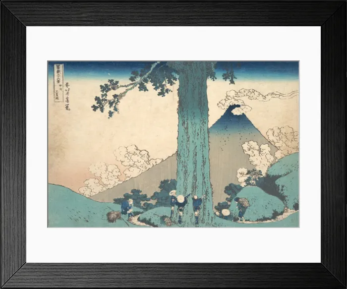 Framed Print : Mishima Pass in Kai Province (Koshu Mishima goe), from the series Thirty-six Views Framed Print : Mishima Pass in Kai Province (Koshu Mishima goe), from the series Thirty-six Views