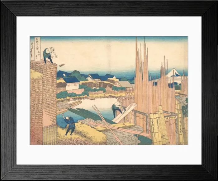 Framed Print : Tatekawa in Honjo (Honjo Tatekawa), from the series Thirty-six Views of Mount Fuji Framed Print : Tatekawa in Honjo (Honjo Tatekawa), from the series Thirty-six Views of Mount Fuji