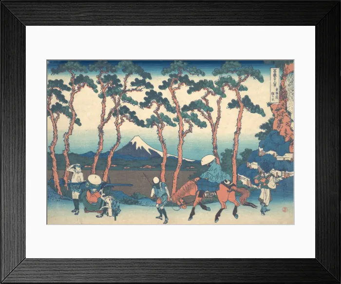 Framed Print : Hodogaya on the Tokaido (Tokaido Hodogaya), from the series Thirty-six Views of Mou Framed Print : Hodogaya on the Tokaido (Tokaido Hodogaya), from the series Thirty-six Views of Mou