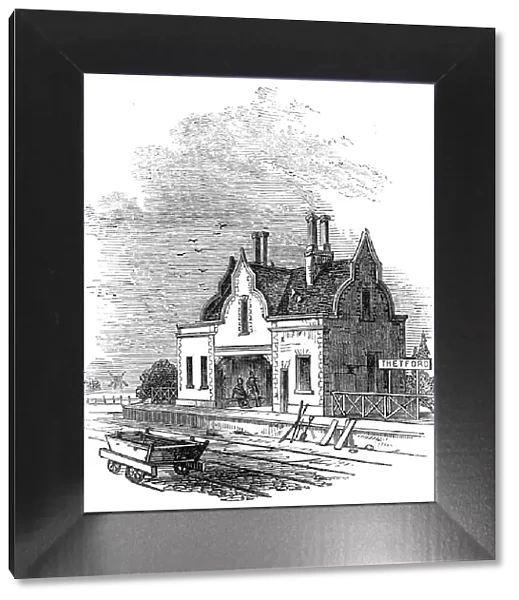 Thetford Station, 1845. Creator: Unknown