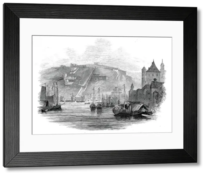 Framed Print : Ehrenbreitstein and Coblentz, 1845. Creator: Ebenezer Landells Framed Print : Ehrenbreitstein and Coblentz, 1845. Creator: Ebenezer Landells