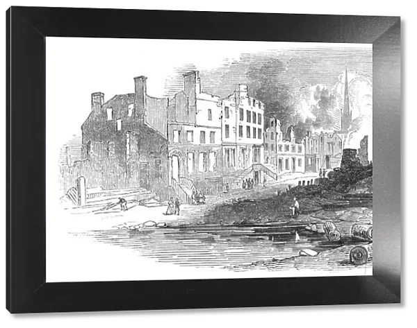 Broad-Street, New York, after the recent fire, 1845. Creator: Unknown
