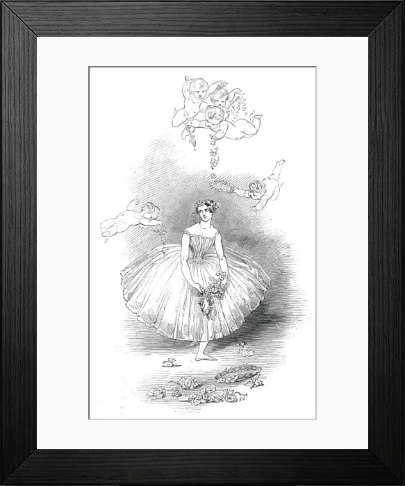 Framed Print : Taglionis Farewell - by Kenny Meadows, 1845. Creators: Unknown, Joseph Kenny Meadows Framed Print : Taglionis Farewell - by Kenny Meadows, 1845. Creators: Unknown, Joseph Kenny Meadows