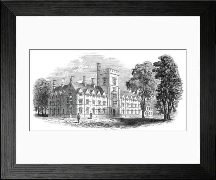 Framed Print : Royal Agricultural College, Cirencester, 1845. Creator: Unknown