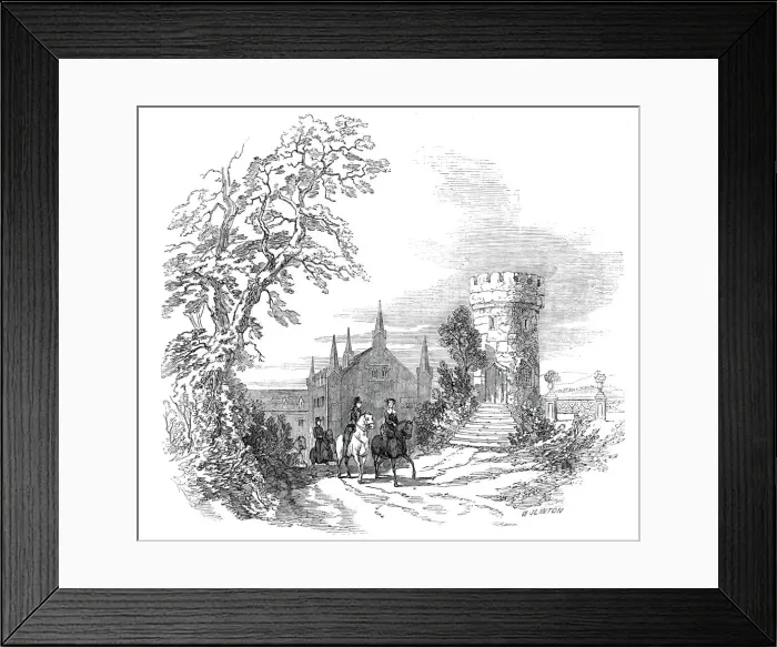 Framed Print : Rosenau - from His Royal Highness Prince Alberts drawing, 1845. Creator: W. J. Linton Framed Print : Rosenau - from His Royal Highness Prince Alberts drawing, 1845. Creator: W. J. Linton