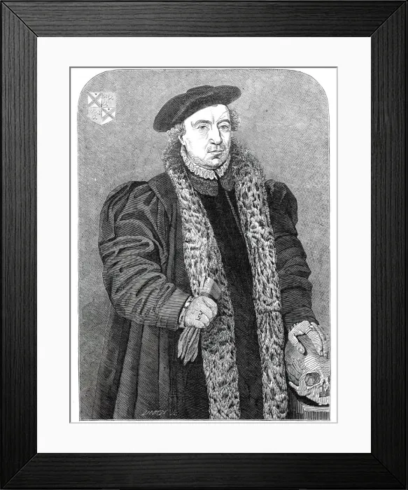 Framed Print : The New Holbein, at the National Gallery, 1845. Creator: Unknown Framed Print : The New Holbein, at the National Gallery, 1845. Creator: Unknown
