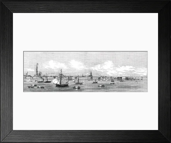 Framed Print : Panorama of the City of Antwerp, and its environs - arrival of Her Majesty, 1845 Framed Print : Panorama of the City of Antwerp, and its environs - arrival of Her Majesty, 1845