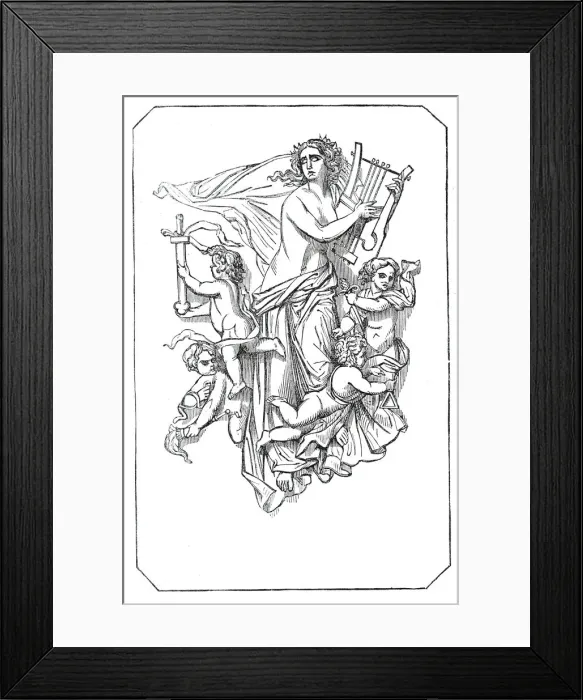 Framed Print : Symphony, 1845. Creator: Unknown Framed Print : Symphony, 1845. Creator: Unknown