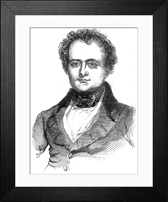 Framed Print : The Solicitor-General, Mr. Fitzroy Kelly, M. P. 1845. Creator: Unknown Framed Print : The Solicitor-General, Mr. Fitzroy Kelly, M. P. 1845. Creator: Unknown