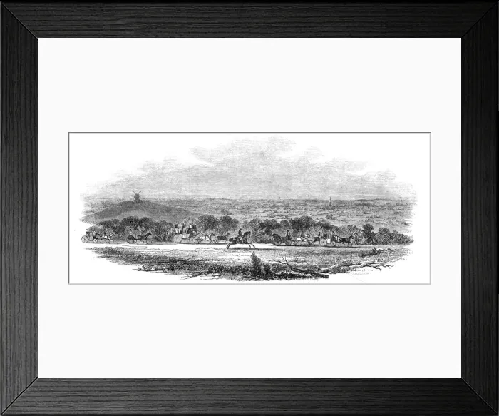 Framed Print : Entrance to the Park, Goodwood, 1845. Creator: Unknown Framed Print : Entrance to the Park, Goodwood, 1845. Creator: Unknown