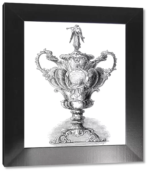 Silver vase presented to Sir R. Sale, 1845. Creator: Unknown