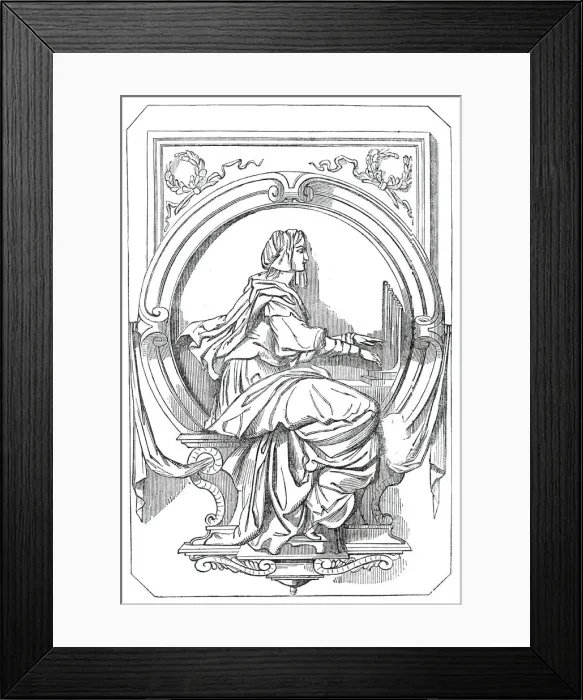 Framed Print : Sacred Music, 1845. Creator: Unknown Framed Print : Sacred Music, 1845. Creator: Unknown