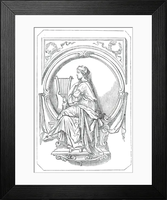 Framed Print : Tragic Music, 1845. Creator: Unknown Framed Print : Tragic Music, 1845. Creator: Unknown