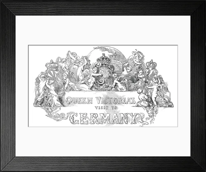 Framed Print : Queen Victorias visit to Germany, 1845. Creator: Unknown Framed Print : Queen Victorias visit to Germany, 1845. Creator: Unknown