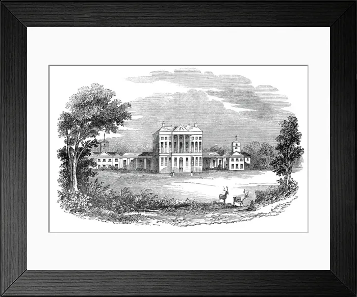 Framed Print : Howick Hall, 1845. Creator: Unknown Framed Print : Howick Hall, 1845. Creator: Unknown