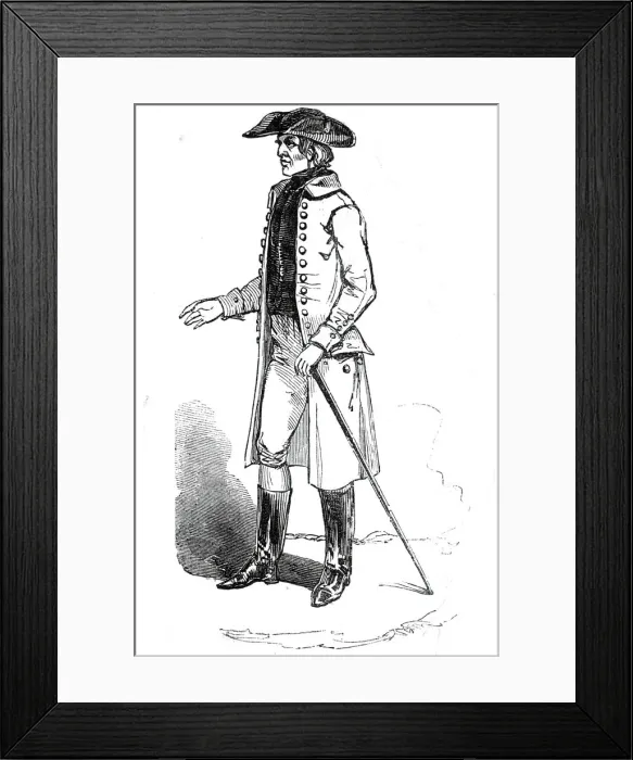Framed Print : Man from Coburg, 1845. Creator: Unknown Framed Print : Man from Coburg, 1845. Creator: Unknown