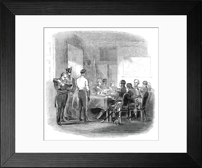 Framed Print : Court Martial, 1845. Creator: Unknown Framed Print : Court Martial, 1845. Creator: Unknown