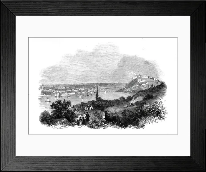 Framed Print : The Queen passing Coblentz, 1845. Creator: Unknown Framed Print : The Queen passing Coblentz, 1845. Creator: Unknown