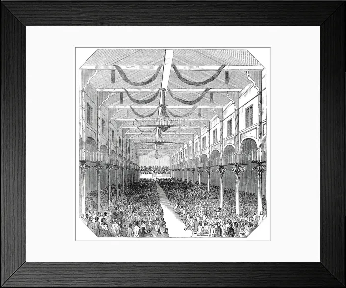 Framed Print : Concert at the Beethoven Hall, 1845. Creator: Unknown Framed Print : Concert at the Beethoven Hall, 1845. Creator: Unknown