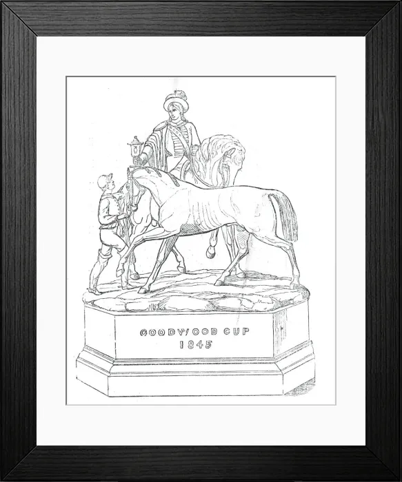 Framed Print : The Goodwood Cup, 1845. Creator: Unknown Framed Print : The Goodwood Cup, 1845. Creator: Unknown