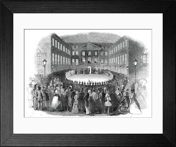 Framed Print : Great Military Concert at Bruhl, 1845. Creator: Unknown Framed Print : Great Military Concert at Bruhl, 1845. Creator: Unknown