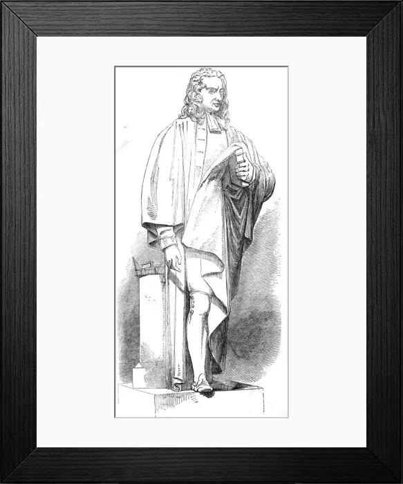 Framed Print : Bailys statue of Dr. Watts, 1845. Creator: Unknown Framed Print : Bailys statue of Dr. Watts, 1845. Creator: Unknown