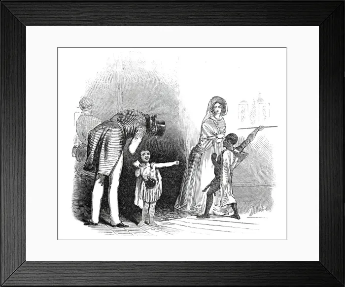 Framed Print : Bushman Children, Egyptian Hall, Piccadilly, 1845. Creator: Unknown Framed Print : Bushman Children, Egyptian Hall, Piccadilly, 1845. Creator: Unknown