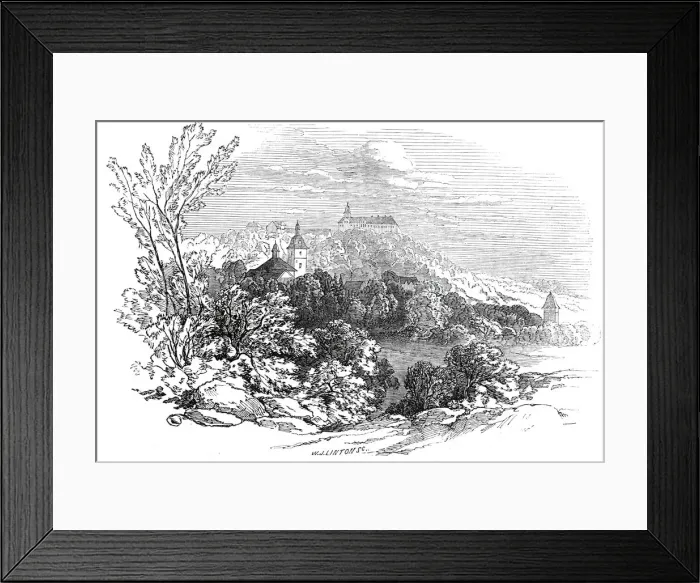 Framed Print : Palace of Molsdorf - from His Royal Highness Prince Alberts drawing, 1845. Creator: W. J Framed Print : Palace of Molsdorf - from His Royal Highness Prince Alberts drawing, 1845. Creator: W. J