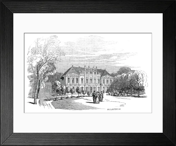Framed Print : Palace of Tenneburg - from His Royal Highness Prince Alberts drawing, 1845. Creator: W Framed Print : Palace of Tenneburg - from His Royal Highness Prince Alberts drawing, 1845. Creator: W