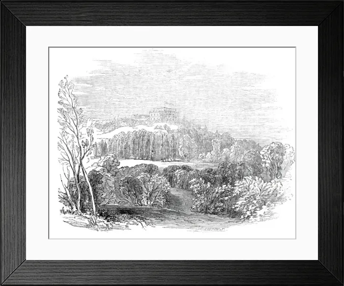 Framed Print : Summer Palace at Wurtemburg - from His Royal Highness Prince Alberts drawing, 1845 Framed Print : Summer Palace at Wurtemburg - from His Royal Highness Prince Alberts drawing, 1845