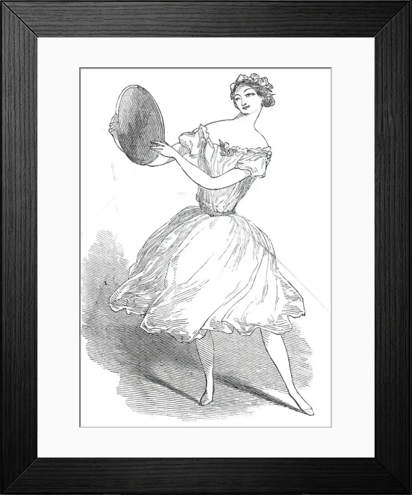 Framed Print : Mademoiselle A. Dumilatre, 1845. Creator: Unknown Framed Print : Mademoiselle A. Dumilatre, 1845. Creator: Unknown