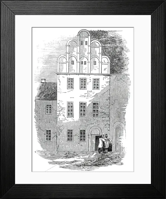 Framed Print : Melancthons House, at Wittenberg, 1845. Creator: Unknown Framed Print : Melancthons House, at Wittenberg, 1845. Creator: Unknown