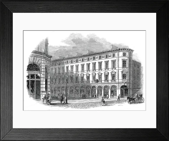 Framed Print : Royal Exchange Buildings, 1845. Creator: Smyth Framed Print : Royal Exchange Buildings, 1845. Creator: Smyth