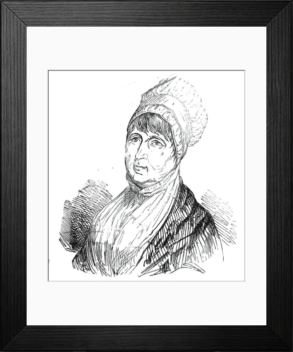 Framed Print : The late Mrs. Fry, 1845. Creator: Unknown Framed Print : The late Mrs. Fry, 1845. Creator: Unknown