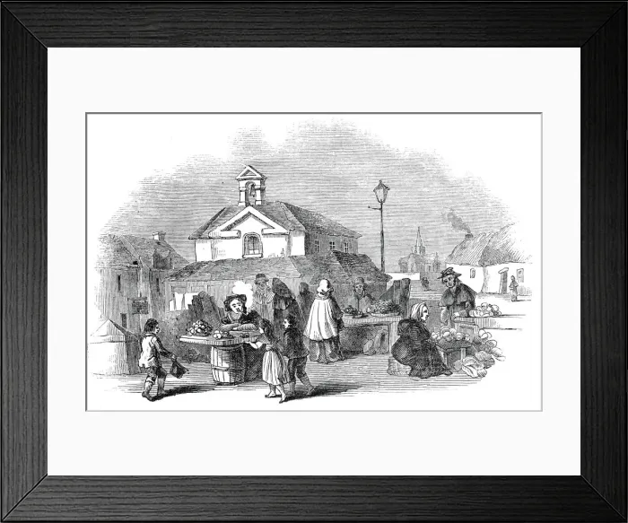 Framed Print : Ballinasloe, 1845. Creator: Unknown Framed Print : Ballinasloe, 1845. Creator: Unknown