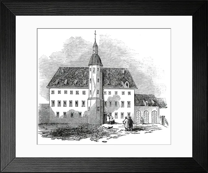 Framed Print : Luthers House, at Wittenberg, 1845. Creator: Unknown Framed Print : Luthers House, at Wittenberg, 1845. Creator: Unknown