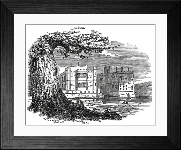 Framed Print : Leeds Castle, 1845. Creator: Unknown Framed Print : Leeds Castle, 1845. Creator: Unknown