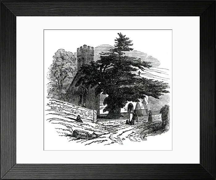 Framed Print : Charlecombe Church, near Bath, 1845. Creator: Unknown Framed Print : Charlecombe Church, near Bath, 1845. Creator: Unknown