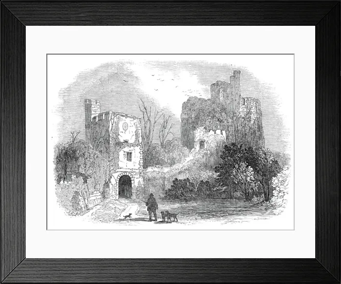 Framed Print : Arundel Castle - the Keep and Norman Gateway, 1845. Creator: Unknown Framed Print : Arundel Castle - the Keep and Norman Gateway, 1845. Creator: Unknown